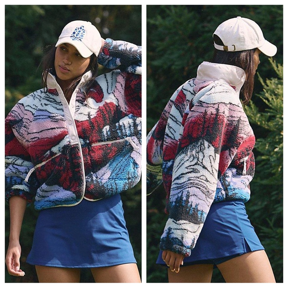 Free People FP Movement Hit The Slopes Printed Jacket